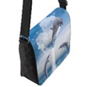 The Heart Of The Dolphins Flap closure messenger bag (Small) View2