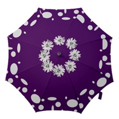 Daisy Circle Purple Bridesmaids Umbrella  by rainorshine