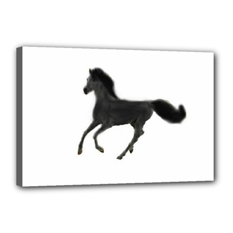 Running Horse Canvas 18  X 12  (framed) by mysticalimages