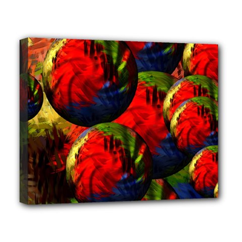 Balls Deluxe Canvas 20  X 16  (framed) by Siebenhuehner
