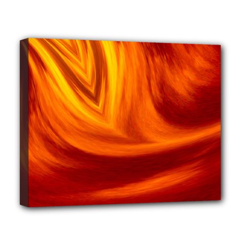 Wave Deluxe Canvas 20  X 16  (framed) by Siebenhuehner