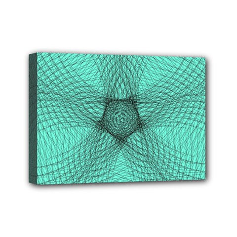 Spirograph Mini Canvas 7  X 5  (framed) by Siebenhuehner