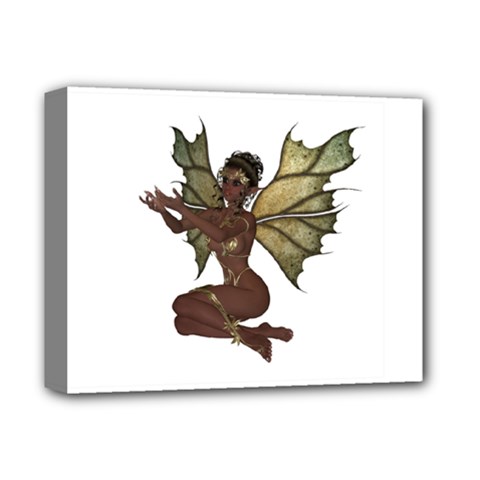 Faerie Nymph Fairy With Outreaching Hands Deluxe Canvas 14  X 11  (framed) by goldenjackal