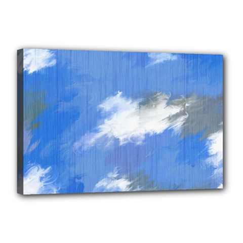 Abstract Clouds Canvas 18  X 12  (framed) by StuffOrSomething