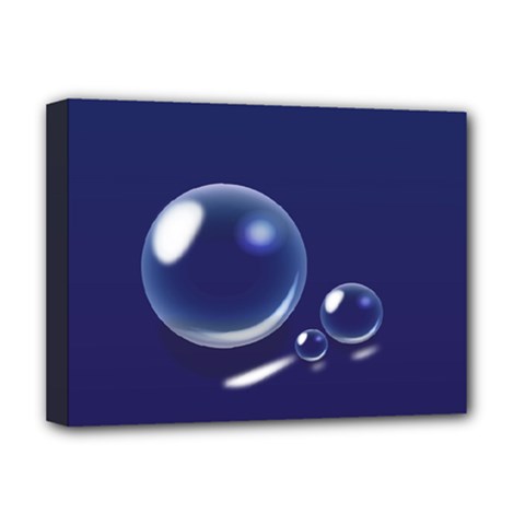 Bubbles 7 Deluxe Canvas 16  X 12  (framed)  by NickGreenaway