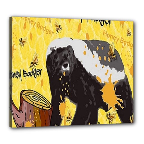 Honeybadgersnack Canvas 24  X 20  (framed) by BlueVelvetDesigns