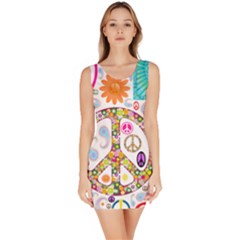 Peace Collage Bodycon Dress by StuffOrSomething