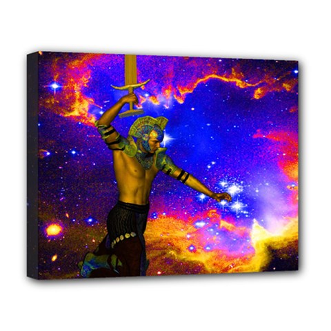 Star Fighter Deluxe Canvas 20  X 16  (framed) by icarusismartdesigns