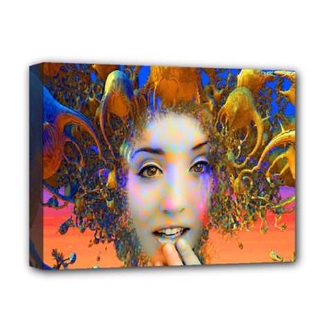 Organic Medusa Deluxe Canvas 16  X 12  (framed)  by icarusismartdesigns