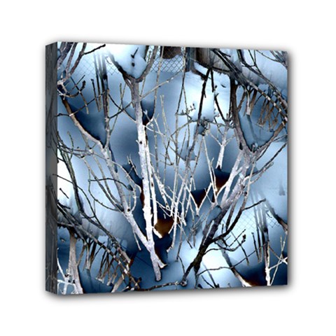 Abstract Of Frozen Bush Mini Canvas 6  X 6  (framed) by canvasngiftshop