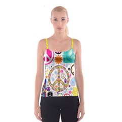 Peace Collage Spaghetti Strap Top by StuffOrSomething