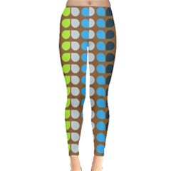 Colorful Leaf Pattern Leggings  by GardenOfOphir