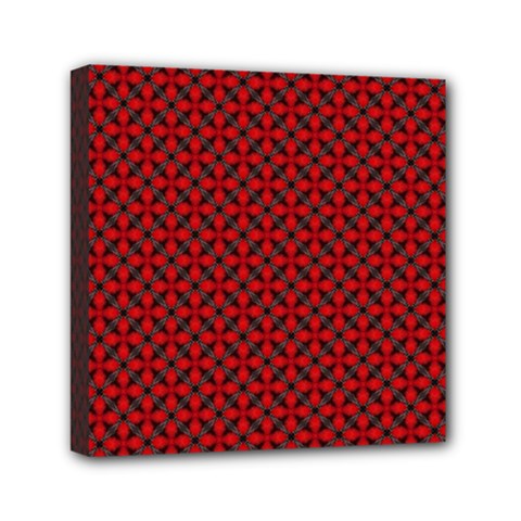 Cute Pretty Elegant Pattern Mini Canvas 6  X 6  (framed) by GardenOfOphir