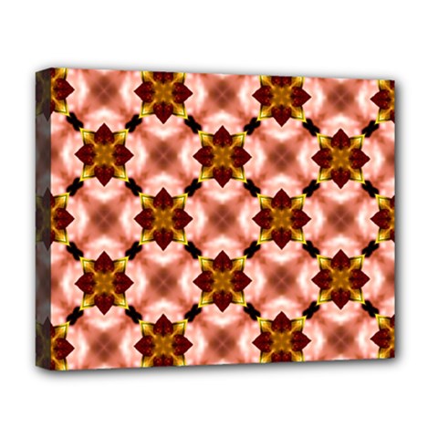 Cute Pretty Elegant Pattern Deluxe Canvas 20  X 16  (framed) by GardenOfOphir