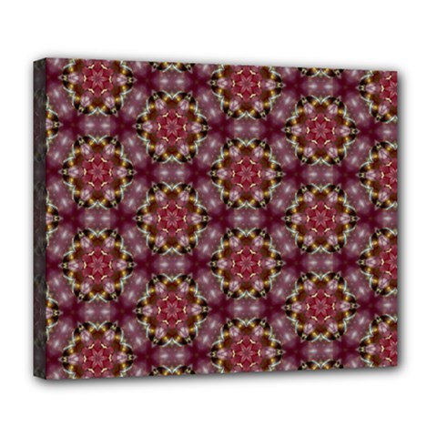 Cute Pretty Elegant Pattern Deluxe Canvas 24  X 20  (framed) by GardenOfOphir