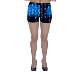 Binary Rain Skinny Shorts by StuffOrSomething