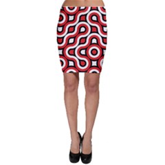 Waves And Circles Bodycon Skirt by LalyLauraFLM