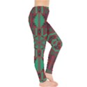 Green tribal star Leggings View4