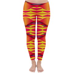 Colorful Tribal Texture Winter Leggings by LalyLauraFLM