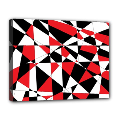 Shattered Life Tricolor Canvas 14  X 11  (framed) by StuffOrSomething