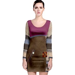 Lindisfarne Mix Long Sleeve Bodycon Dress by DeneWestUK