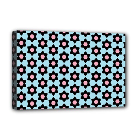 Cute Pretty Elegant Pattern Deluxe Canvas 18  X 12   by GardenOfOphir