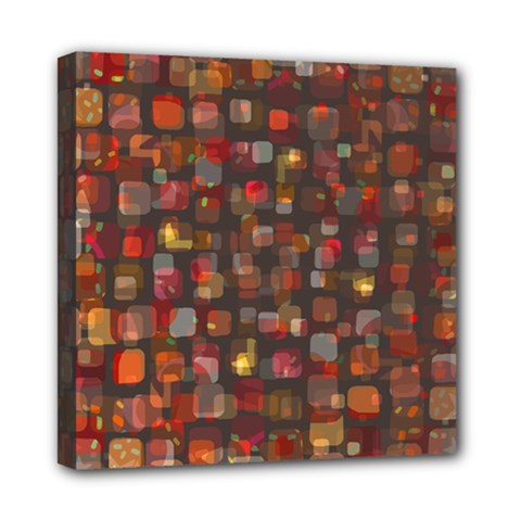 Floating Squares Mini Canvas 8  X 8  (stretched) by LalyLauraFLM