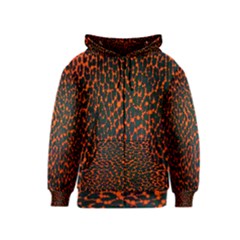 Florescent Leopard Print  Kids Zipper Hoodie by OCDesignss