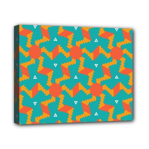 Sun Pattern Canvas 10  X 8  (stretched) by LalyLauraFLM