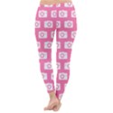 Pink Modern Chic Vector Camera Illustration Pattern Winter Leggings View4