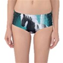 Beautiful Horse With Water Splash  Mid-Waist Bikini Bottoms View1