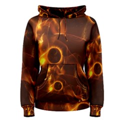 Fire And Flames In The Universe Women s Pullover Hoodies by FantasyWorld7