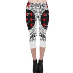 Occult Theme Capri Leggings by Lab80