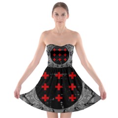 Occult Theme #2 Strapless Bra Top Dress by Lab80