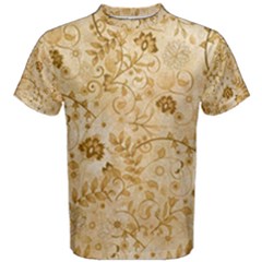 Flower Pattern In Soft  Colors Men s Cotton Tees by FantasyWorld7