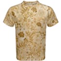 Flower Pattern In Soft  Colors Men s Cotton Tees View1