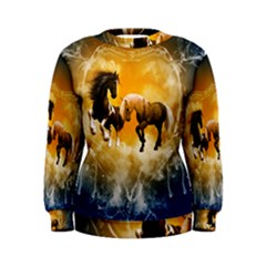 Wonderful Horses Women s Sweatshirts by FantasyWorld7