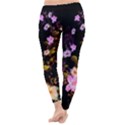 Awesome Flowers With Fire And Flame Winter Leggings View4