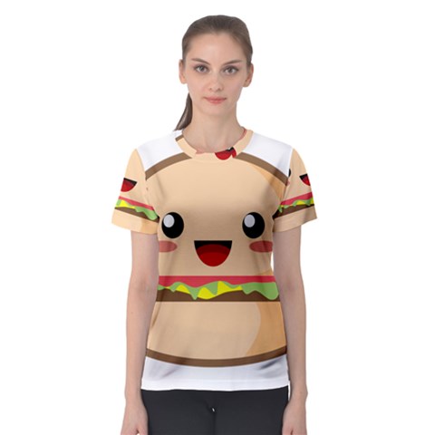 Kawaii Burger Women s Sport Mesh Tees by KawaiiKawaii