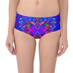 Abstract 5 Mid-waist Bikini Bottoms by icarusismartdesigns