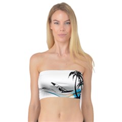 Surfing Women s Bandeau Tops by EnjoymentArt