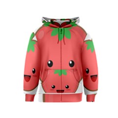 Kawaii Tomato Kids Zipper Hoodies by KawaiiKawaii