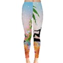 Tropical Design With Surfboarder Women s Leggings View1