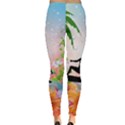 Tropical Design With Surfboarder Women s Leggings View2