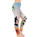 Tropical Design With Surfboarder Women s Leggings View4