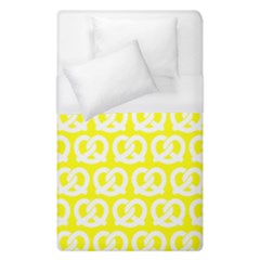 Yellow Pretzel Illustrations Pattern Duvet Cover Single Side (single Size) by GardenOfOphir