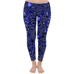 Sci Fi Fantasy Cosmos Blue Winter Leggings by ImpressiveMoments