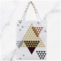 Colorful Modern Geometric Triangles Pattern Classic Tote Bags View1