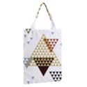 Colorful Modern Geometric Triangles Pattern Classic Tote Bags View2