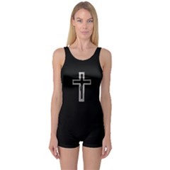 Christian Cross One Piece Boyleg Swimsuit by igorsin